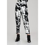 Look Made With Love Woman's Trousers Filon 415 Black/White Cene