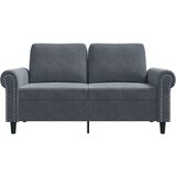  Dvosjed tamnosivi 120 cm baršunasti | shoptok.hr