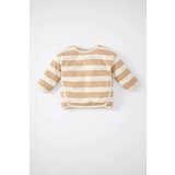 Defacto Baby Girl Regular Fit Crew Neck Striped Sweatshirt cene
