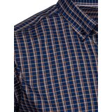 DStreet Navy Blue Plaid Men's Shirt | shoptok.hr