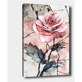 Tablo Center Stenska slika na platnu Rose, 40 x 60 cm Cene