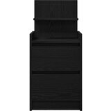 vidaXL Noćni ormarići s 2 ladice 2 kom crni 38x34x80 cm | shoptok.hr