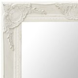  Zidno ogledalo u baroknom stilu 60 x 40 cm bijelo | shoptok.hr