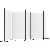 Sobna pregrada s 5 panela bijela 433x180 cm od tkanine | shoptok.hr