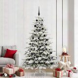vidaXL Umjetno božićno drvce s nogom Bijelo 210 cm PE i PVC | shoptok.hr