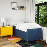  Krevet s oprugama i madracem plavi 90 x 200 cm od tkanine | shoptok.hr