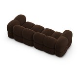 Cosmopolitan Design Temno rjava žametna sedežna garnitura 250 cm Loretto – | Shoptok.si
