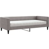 vidaXL Dnevna postelja z vzmetnico taupe 90x200 cm blago | Shoptok.si