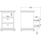 MID.YOU NOČNA OMARICA, bela | Shoptok.si