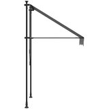 Tenda na uvlačenje antracit 100 x 150 cm od tkanine i čelika | shoptok.hr