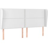  Uzglavlje s ušima bijelo 203x23x118/128 cm od umjetne kože | Eponuda.ba