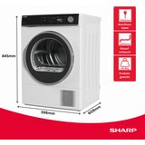 Sharp KD-NHA8S6GW1D-DE Sušilni stroj s 8 toplotno crpalko, kg | Shoptok.si