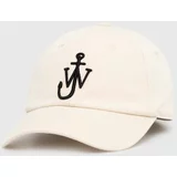 JW Anderson Pamučna kapa sa šiltom Baseball Cap boja: bež, s aplikacijom, AC0198.FA0349.106