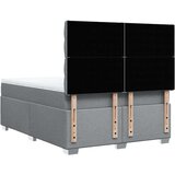 vidaXL Box spring postelja z vzmetnico svetlo siva 140x200 cm blago | Shoptok.si