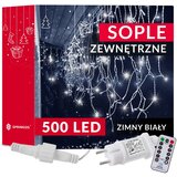  Božićna LED zavjesa s daljinskim upravljačem 500 LED – hladno bijela | shoptok.hr