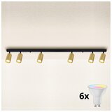  Brilagi - LED prigušiva spot svetiljka SELE GOLDEN 6xGU10/6,5W/230V crna/zlatna | Eponuda.com