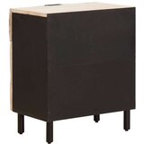  Nočna omarica s predalom Bela 50 x 33 x 60 cm Masiven les manga, (5000107234) | Shoptok.si
