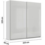 Modern Living Omara Z Drsnimi Vrati Feldkirch, Svetlo Siva Slike