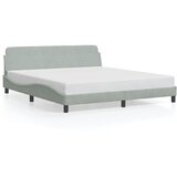 Okvir za krevet Dover svjetlosivi 180x200 cm baršunasti | shoptok.hr