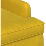  Ljubavni kauč s gumbima Svijetlo žuta 111 x 65 x 79 cm Baršun | Eponuda.com
