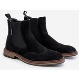 Big Star Suede Men's Ankle Boots Chelsea Big Star Black | Eponuda.ba