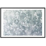  Plakat - Worn Floral Patterns in Muted Turquoises 90x60 Crni okvir s margom | shoptok.hr