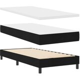  Krevet s uzglavljem i madracem Crna 90x190 cm Tkanina | shoptok.hr
