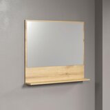 MID.YOU KOPALNI&amp;Scaron;KO OGLEDALO, 80/74/14 cm steklo, leseni material Slike