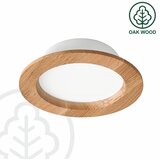  LED ugradna svetiljka WOODY SPOT LED/12,5W/230V 4000K hrast Ø 16 cm | Eponuda.com