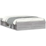  Posteljni okvir siva sonoma 135x190 cm | Shoptok.si