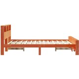  Konstrukcija postelje Voščeno rjava 140 x 190 cm Trdna borovina, (5000069338) | Shoptok.si