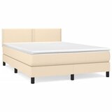  s oprugama i madracem krem 140 x 190 cm od tkanine | shoptok.hr