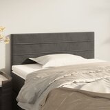  Uzglavlje tamnosivo 80 x 5 x 78/88 cm baršunasto | shoptok.hr