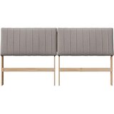  Tapecirani uzglavlje Sivo-smeđa 180 cm Čvrsto borovo drvo | shoptok.hr