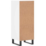 vidaXL Komoda bela 34,5x34x90 cm inženirski les | Shoptok.si