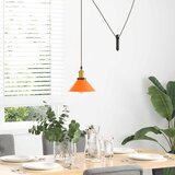 VISILICA podesiva po visini E27 sjajna narančasta Ø 22 cm metal | shoptok.hr