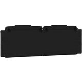 vidaXL Jastuk za uzglavlje crni 160 cm od umjetne kože | shoptok.hr