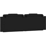 vidaXL Vzglavna stranica črna 160 cm umetno usnje | Shoptok.si