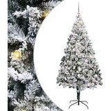 vidaXL Umjetno božićno drvce s 300 LED svjetlima Zelena 210 x 135 cm | shoptok.hr
