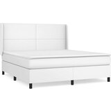  Box spring postelja z vzmetnico bela 180x200 cm umetno usnje, (20788978) | Shoptok.si
