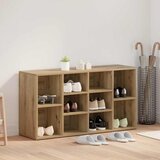 vidaXL Klop za čevlje artisan hrast 103 x 30 x 55 cm Konstruiran les u