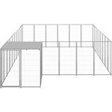  Pasji boks srebrn 15,73 m² jeklo | Shoptok.si