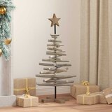 vidaXL Božično drevo z stojalom Rjava 90 cm Trdna tikovina | Shoptok.si