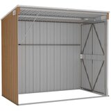 vidaXL Vrtna lopa rjava 118x194x178 cm pocinkano jeklo | Shoptok.si