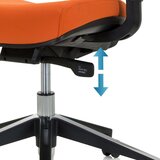 MID.YOU Vrtljiv Stol Ergo Line Ii, Oranžna | Shoptok.si