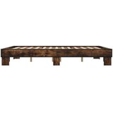 vidaXL Okvir za krevet boja hrasta 150x200cm konstruirano drvo i metal | shoptok.hr