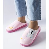 Gemre Pink Soft MoonCat Slippers Cene