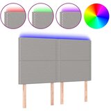 Posteljno vzglavje svetlo sivo 144x5x118/128 cm blago, (20737120) | Shoptok.si