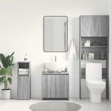  Kupaonski ormarić boja hrasta 60 x 33 x 60 cm konstruirano drvo Siva | shoptok.hr