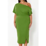 Trendyol Curve Green One Shoulder Midi Knitted Dress | Eponuda.ba
